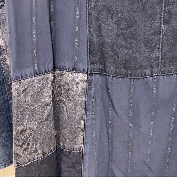 Citron Santa Monica Dark Blue Patchwork Maxi Dress and Top - Picture 4 of 10